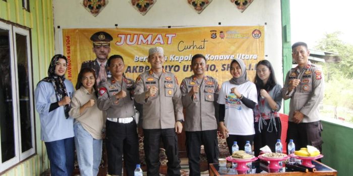Terus Dekatkan Diri Bersama Masyarakat, Polres Konut Gelar Jumat Curhat Guna Membagun Sinergitas Masyarakat Dan Polri Untuk Menjaga Harkamtibmas