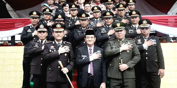 Hadiri Upacara Hari Bhayangkara Ke-77 Polres Konut, Abuhaera Harap Polri Terus Memberikan Pelayanan Terbaik   