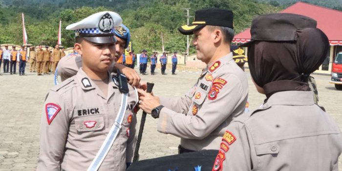 Polres Konawe Utara Gelar Apel Pasukan Operasi Zebra Anoa 2023, Berikut Sasarannya   