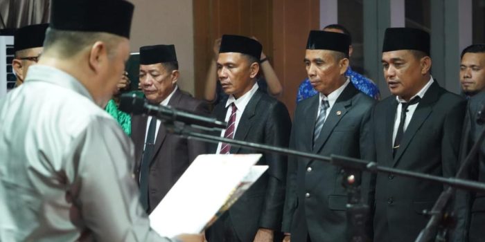 Rombak Struktural, Ruksamin Lantik 104 Pejabat Lingkup Pemda Konut