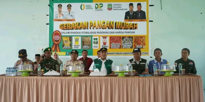 Bupati Konut Kembali Buka Gerakan Pangan Murah di 3 Kecamatan