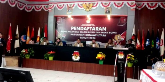 KPU Konut Terima Dokumen Pendaftaran Pasangan Ikbar-Abuhaera