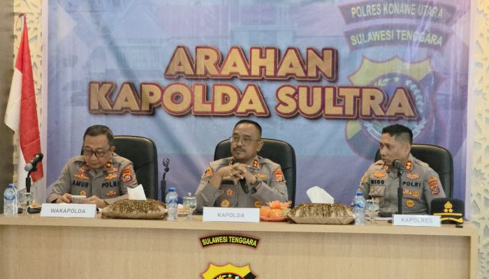 Kunker di Polres Konawe Utara, Kapolda Sultra Tekankan Personil  Brantas Peredaran Narkotika di Konut