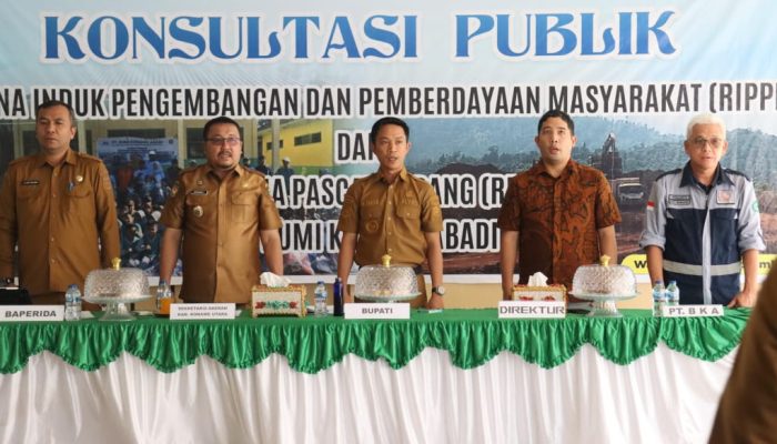 Hadirkan Kegiatan Konsultasi Publik PPM dan Pasca Tambang, Bupati Ikbar Beri Apresiasi  PT. Bumi Konawe Abadi