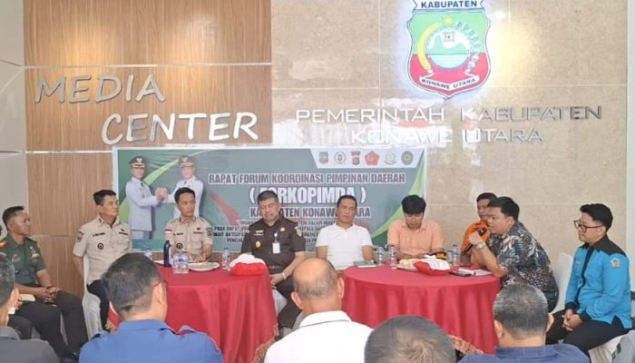 Hadir di Kegiatan Diskusi Forkopimda Konawe Utara, Ketua Umum HIPPMA Konut Berikan “Panca  Suara” Kepada Pemda Konut