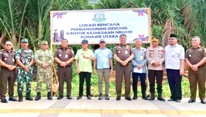 Kantor Kejaksaan Konawe Utara Bakal Dibangun, Tim Penataan Organisasi Kejaksaan RI Tinjau Lokasi
