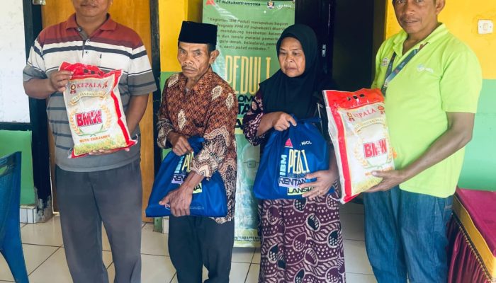 Lagi! PT IBM Kembali Salurkan Bantuan Sembako Kepada Warga Rentan dan Kurang Mampu