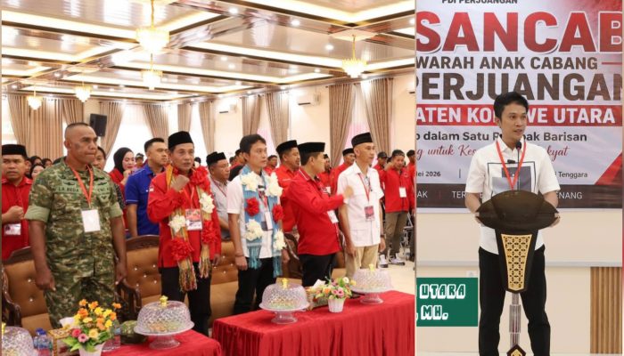 Hadiri Musancab DPD PDI Perjuangan Konut, Ikbar Ajak Kader Gotong Royong Membangun Daerah