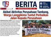 Akibat Aktivitas Perusahaan Tambang, Warga Langgikima Tuntut Perbaikan Jalan Kepada Perusahaan