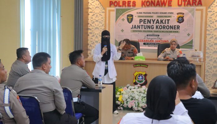 Pentingnya Hidup Sehat, Sidokkes Polres Konut Gelar Edukasi Penyakit Jantung Koroner Kepada Personil