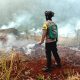 Lahan Warga di Desa Tadoloiyo Trans Terbakar, Polisi Bersama Warga Lakukan Pemadaman